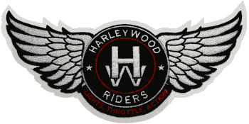 Custom Harleywood Riders biker club patch by Custom Chenille Patches