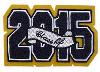 A block four digit class of patch for your varsity letter jacket.