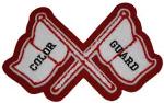 Crossed Flag Patch used for color guard and placed on the sleeve of your varsity letter jacket