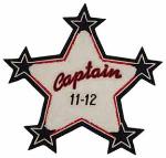 This is a seven inch chenille star patch used to signify officer rank.  This patch is used on the back of your letterman jacket.