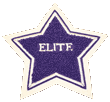 A star shaped chenille patch for a varsity letterman jacket