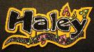 Chenille Name Patch with music staff and notes