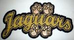Large Chenille Name Patch with embroidered paw prints