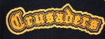 Old English chenille name patch