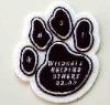 Chenille Paw Print Patch for your varsity letter jackets