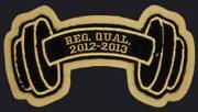 This is our barbell patch.  Great for the sleeve of your varsity letterman jacket!