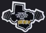 This is our state powerlifting patch.  Great for the sleeve of your varsity letterman jacket!